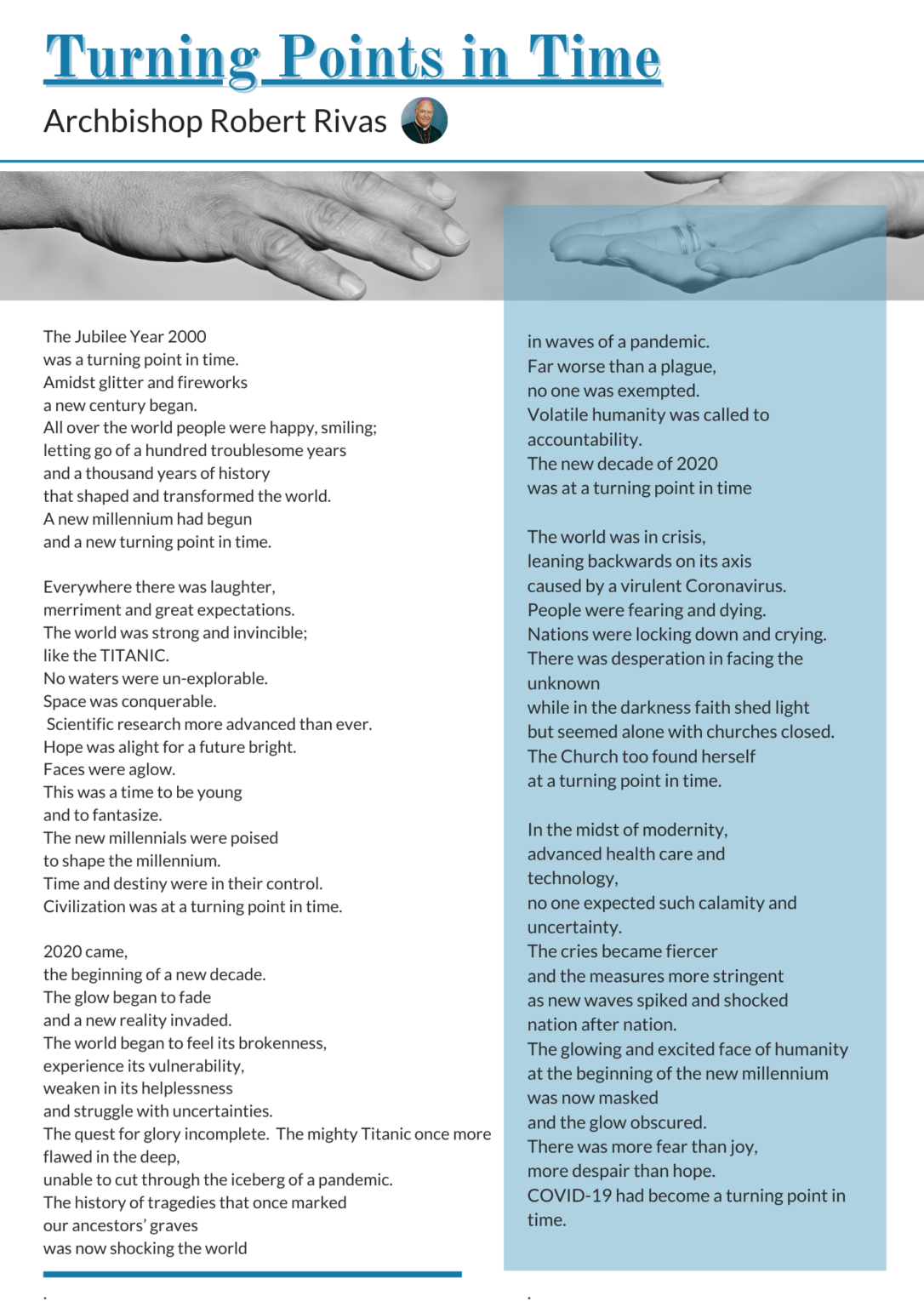 Turning Points in Time – Archbishop Robert Rivas – Antilles Episcopal ...