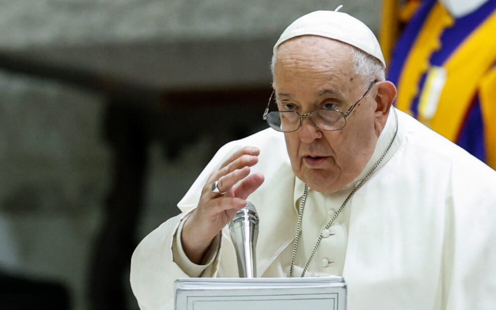 Pope Francis holds a weekly general audience in Paul VI hall at the Vatican