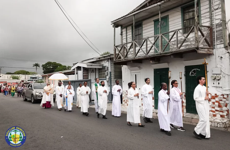 Eucharistic procession to celebrate Jubilee in Bridgetown