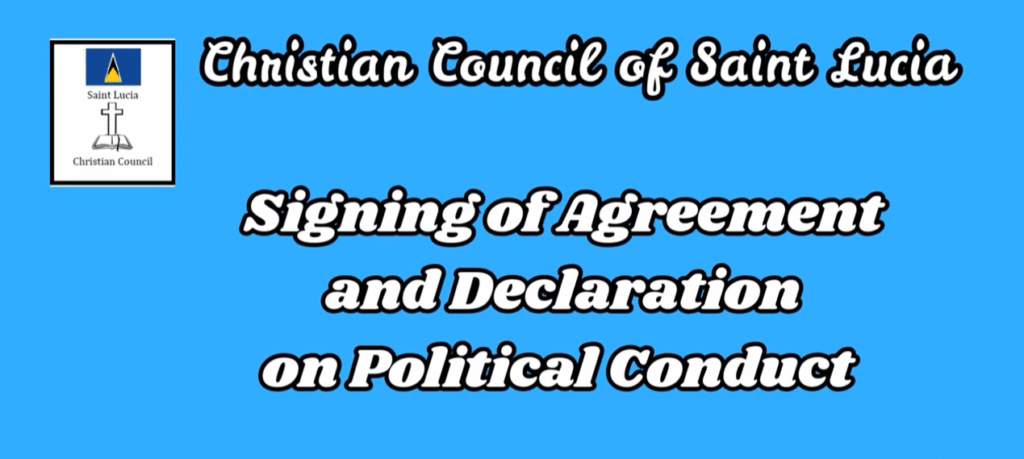 Signing of the Agreement and Declaration on Political Conduct in St. Lucia
